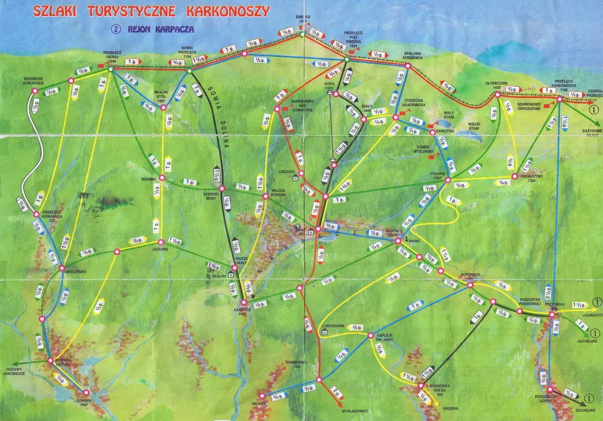 Karpacz szlaki turystyczne wejście Karkonoski Park Narodowy