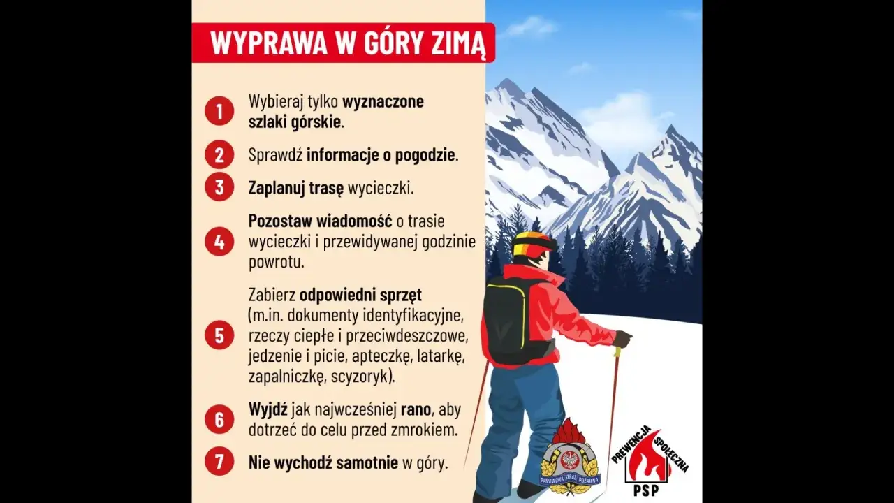 Wyprawa w góry zimą wymaga przygotowania. Zobacz wskazówki, jak bezpiecznie zaplanować zimową wyprawę w góry.
