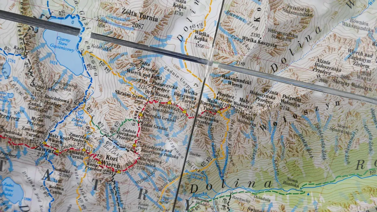Symbole na mapach turystycznych trudności szlaków